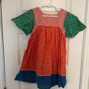 Mini Boden Colorful Leopard Print Dress